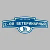 Адресная табличка переулок 2-ой Ветеринарный на дом