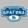 Адресная табличка переулок Брагина на дом