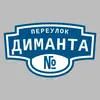 Адресная табличка переулок Диманта на дом