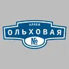 Адресная табличка аллея Ольховая на дом