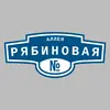 Адресная табличка аллея Рябиновая на дом