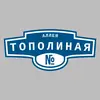 Адресная табличка аллея Тополиная на дом