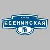 Адресная табличка аллея Есенинская на дом