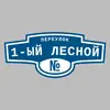 Адресная табличка переулок 1-ый Лесной на дом