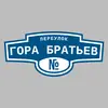 Адресная табличка переулок Гора братьев на дом