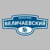 Адресная табличка переулок Величаевский на дом