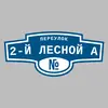 Адресная табличка переулок 2-й Лесной А на дом