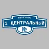 Адресная табличка переулок 1 Центральный на дом