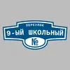 Адресная табличка переулок 9-ый Школьный на дом