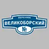 Адресная табличка переулок Великоборский на дом