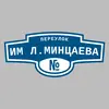 Адресная табличка переулок Им Л.Минцаева на дом