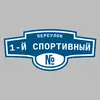 Адресная табличка переулок 1-й Спортивный на дом