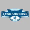 Адресная табличка переулок Давлекановский на дом