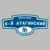 Адресная табличка переулок 8-й Атагинский на дом