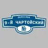 Адресная табличка переулок 9-й Чартойский на дом