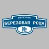 Адресная табличка переулок Березовая Роща на дом