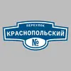 Адресная табличка переулок Краснопольский на дом