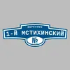 Адресная табличка переулок 1-й Мстихинский на дом
