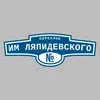 Адресная табличка переулок им Ляпидевского на дом
