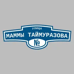 Адресная табличка улица Маммы Таймуразова на дом