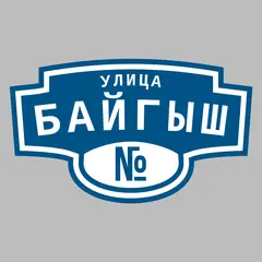 Адресная табличка улица Байгыш на дом