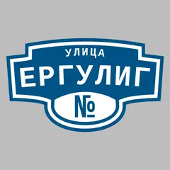 Адресная табличка улица Ергулиг на дом