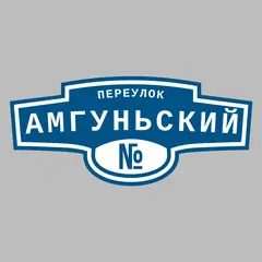 Адресная табличка переулок Амгуньский на дом