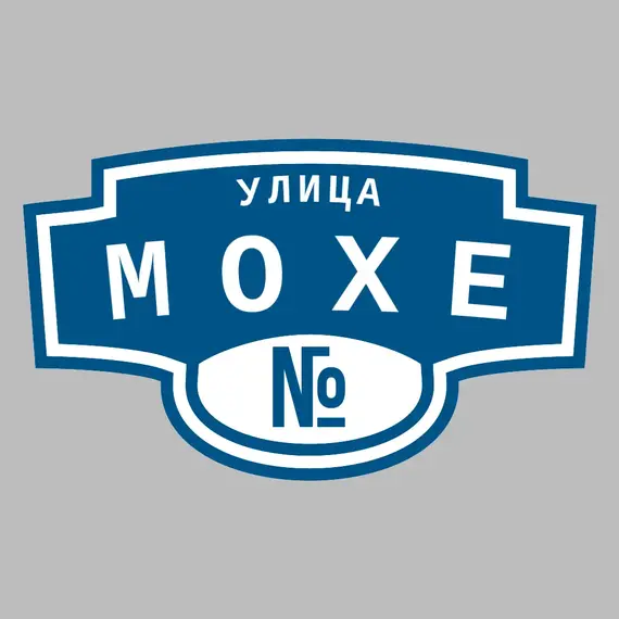 Адресная табличка улица Мохе на дом | ПолиЦентр, мастерская рекламы _ 3
