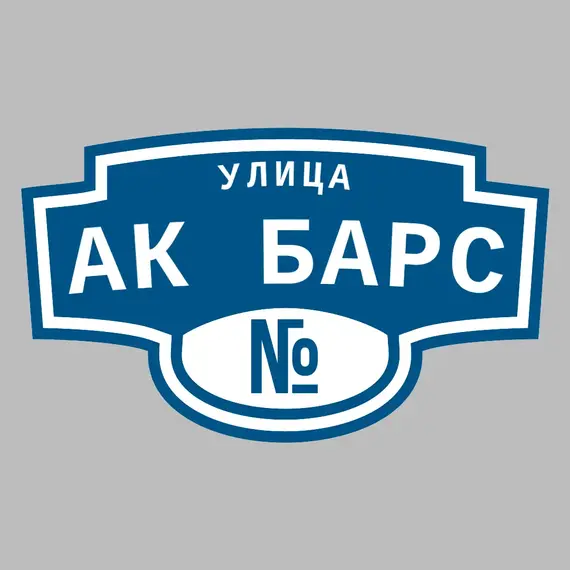 Адресная табличка улица Ак барс на дом | ПолиЦентр, мастерская рекламы _ 3