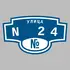 Адресная табличка улица N 24 на дом | ПолиЦентр, мастерская рекламы _ 3
