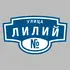 Адресная табличка улица Лилий на дом | ПолиЦентр, мастерская рекламы _ 3