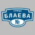 Адресная табличка улица Блаева на дом | ПолиЦентр, мастерская рекламы _ 3
