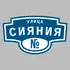 Адресная табличка улица Сияния на дом | ПолиЦентр, мастерская рекламы _ 3