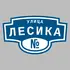 Адресная табличка улица Лесика на дом | ПолиЦентр, мастерская рекламы _ 3