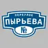 Адресная табличка переулок Пырьева на дом | ПолиЦентр, мастерская рекламы _ 3