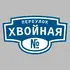 Адресная табличка переулок Хвойная на дом | ПолиЦентр, мастерская рекламы _ 3