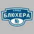 Адресная табличка улица Блюхера на дом | ПолиЦентр, мастерская рекламы _ 3