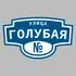 Адресная табличка улица Голубая на дом | ПолиЦентр, мастерская рекламы _ 3