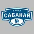 Адресная табличка улица Сабанай на дом | ПолиЦентр, мастерская рекламы _ 3