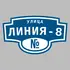 Адресная табличка улица Линия-8 на дом | ПолиЦентр, мастерская рекламы _ 3