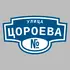 Адресная табличка улица Цороева на дом | ПолиЦентр, мастерская рекламы _ 3