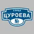 Адресная табличка улица Цуроева на дом | ПолиЦентр, мастерская рекламы _ 3