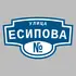 Адресная табличка улица Есипова на дом | ПолиЦентр, мастерская рекламы _ 3