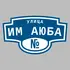 Адресная табличка улица Им Аюба на дом | ПолиЦентр, мастерская рекламы _ 3