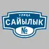 Адресная табличка улица Сайылык на дом | ПолиЦентр, мастерская рекламы _ 3