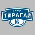 Адресная табличка улица Тюрагай на дом | ПолиЦентр, мастерская рекламы _ 3